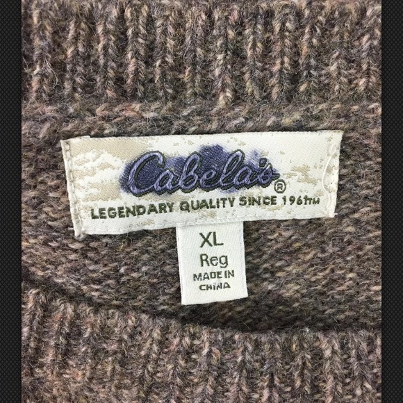 Cabela's Sweaters Cabelas Mens Sweater Gray Heavy Knit Sz Xl Poshmark